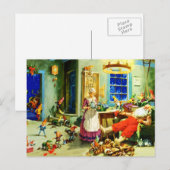 Kerstman en mevrouw Claus Ontspannen Kerstnacht Feestdagenkaart (Voorkant / Achterkant)