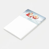 Kerstman en Mevrouw Claus Post-it® Notes (Schuin)