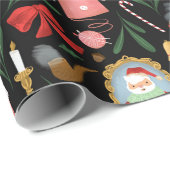 kerstman en mevrouw claus-vakantiepapier cadeaupapier (Rol Hoek)