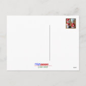 Kerstman en mevrouw Claus, zoende Claussen, Kerstm Feestdagenkaart (Achterkant)