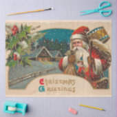 kerstman en mistletoe tissuepapier (Craft)