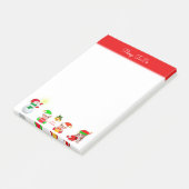 Kerstman en ouderen moeten dingen doen post-it® notes (Schuin)