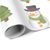 Kerstman en Penguin Cadeaupapier (Rol Hoek)