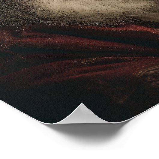 Kerstman en puppy poster (Hoek)