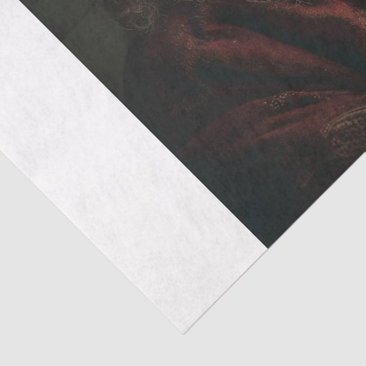 Kerstman en puppy tissuepapier (Detail)