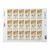  Kerstman en rendier Etiket (Full Sheet)