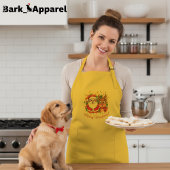  kerstman en rendier kerst lang schort