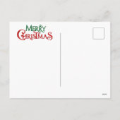 Kerstman en rendier kerstkaart feestdagenkaart (Achterkant)