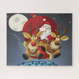 Kerstman en Rendier Puzzel
