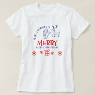 Kerstman en Rendier T-Shirt