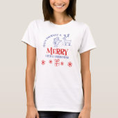 Kerstman en Rendier T-Shirt (Voorkant)