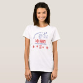 Kerstman en Rendier T-Shirt (Voorkant volledig)