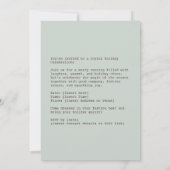 Kerstman en rendier vakantie duo feestdagenkaart (Achterkant)