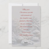 Kerstman en rendier Vrolijke kerstkaart (Achterkant)