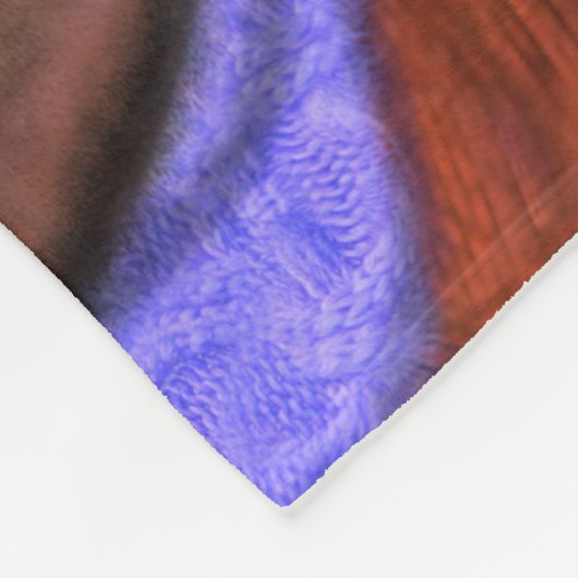 Kerstman en rendieren Grappige Kerst Fleece Deken (Hoek)