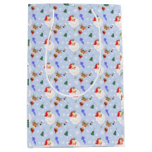 Kerstman en rendieren kerst in vintage stijl