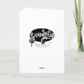 Kerstman en rendieren Kleur je eigen kerst Kaart (Achterkant)