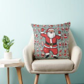 Kerstman en rendieren kussen (Stoel)