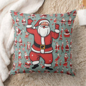 Kerstman en rendieren kussen (Deken)
