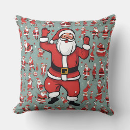 Kerstman en rendieren kussen