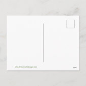 Kerstman en rendieren met volle maan feestdagenkaart (Achterkant)