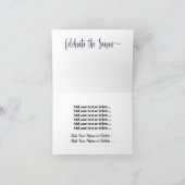 Kerstman en rendieren op het podium Kerstkaart Bedankkaart (Binnen)