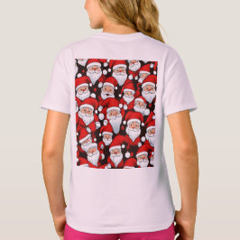 Kerstman en rendieren t-shirt