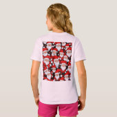 Kerstman en rendieren t-shirt (Achterkant volledig)