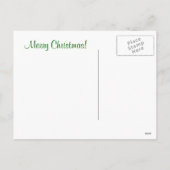  Kerstman en rendierKerstmis Feestdagenkaart (Achterkant)