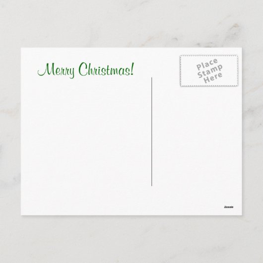  Kerstman en rendierKerstmis Feestdagenkaart (Achterkant)