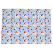  Kerstman en rendierKerstmis Groot Cadeauzakje (Voorkant)