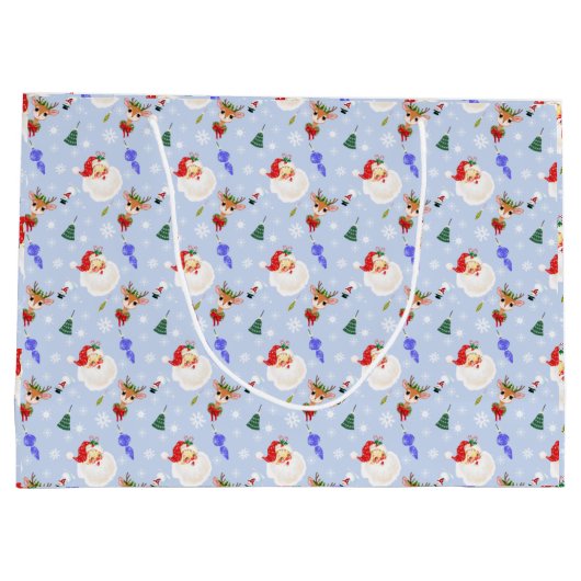 Kerstman en rendierKerstmis Groot Cadeauzakje (Achterkant)