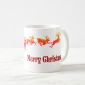 Kerstman en rendierKerstmis Koffiemok (Voorkant rechts)