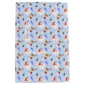 Kerstman en rendierKerstmis Medium Cadeauzakje (Voorkant)