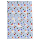 Kerstman en rendierKerstmis Medium Cadeauzakje (Achterkant)