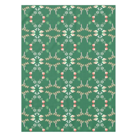 Kerstman en rendierTafelkleed Tafelkleed (Voorkant)