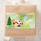 Kerstman en Rudolf Etiket (Insitu)