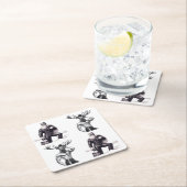 Kerstman en Rudolf van Finland Kerst Onderzetter (Insitu)