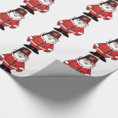 Kerstman en Shrine Cadeaupapier (Hoek)