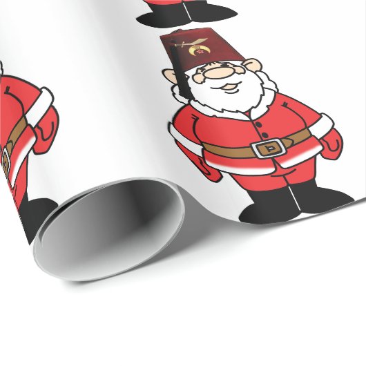 Kerstman en Shrine Cadeaupapier (Rol Hoek)