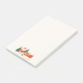 Kerstman en slee kerst post-it® notes (Schuin)