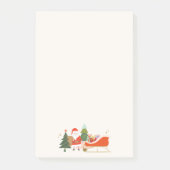 Kerstman en slee kerst post-it® notes (Voorkant)