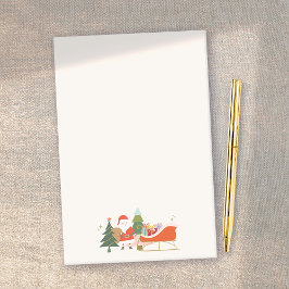 Kerstman en slee Kerstmis Post-it® Notes