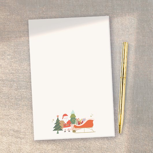 Kerstman en slee Kerstmis Post-it® Notes