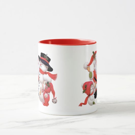  Kerstman en sneeuwman Mok (Midden)