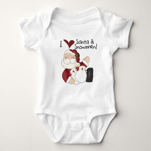 Kerstman en Sneeuwmannen T-shirts en geschenken (Voorkant)