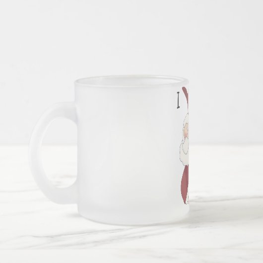 Kerstman en Sneeuwmannen T-shirts en geschenken Matglas Koffiemok (Links)