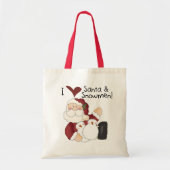 Kerstman en Sneeuwmannen T-shirts en geschenken Tote Bag (Voorkant)