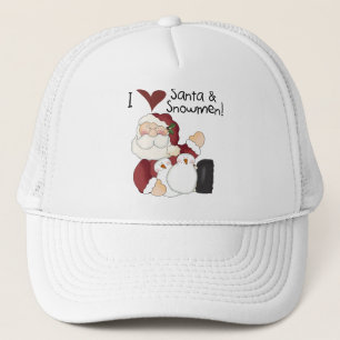 Kerstman en Sneeuwmannen T-shirts en geschenken Trucker Pet