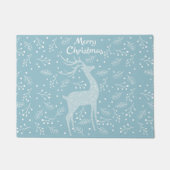 Kerstman en Snowflake Deurmat (Voorkant)